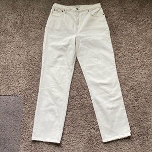 Abercrombie & Fitch White 90s Straight Ultra High Rise Jeans 31/12R